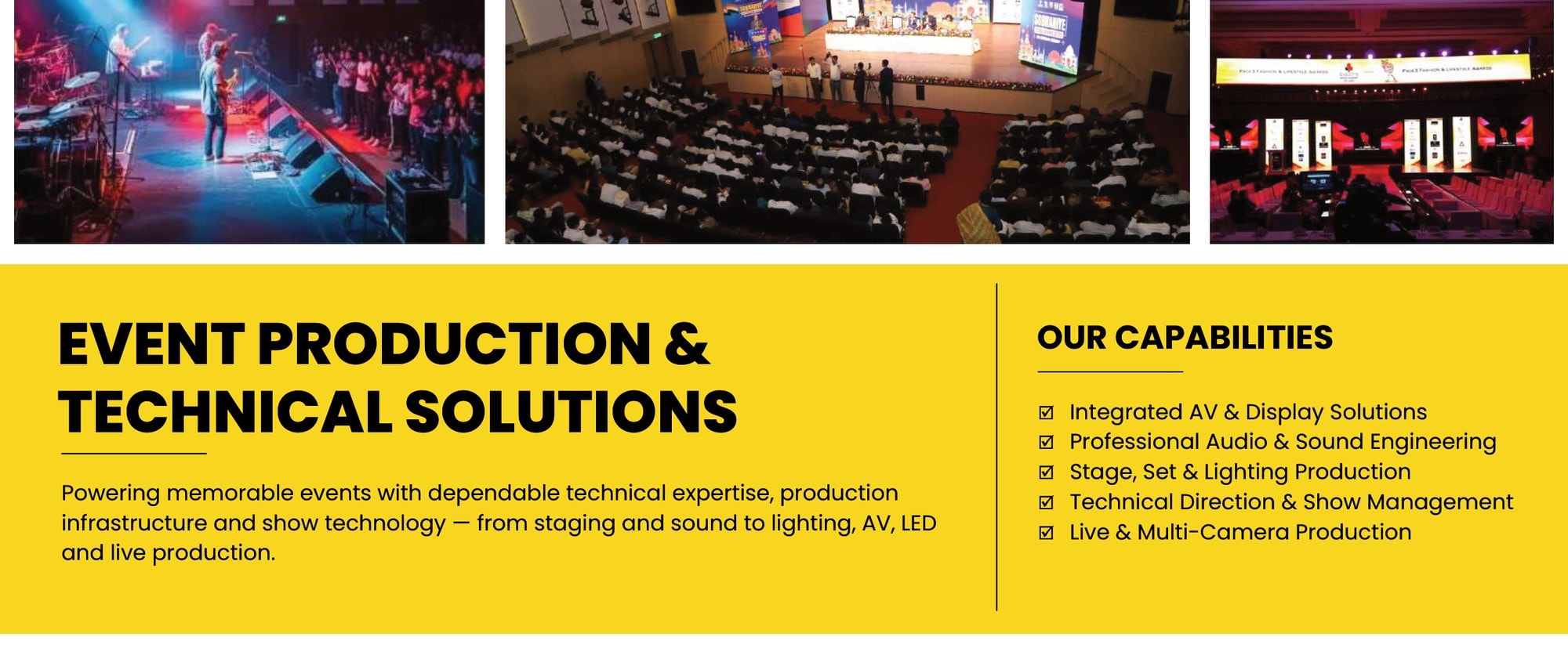 Event Production & Technical Solutions