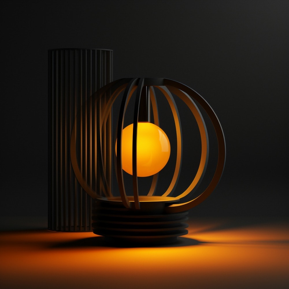 A glowing lamp — ideas brought to light
